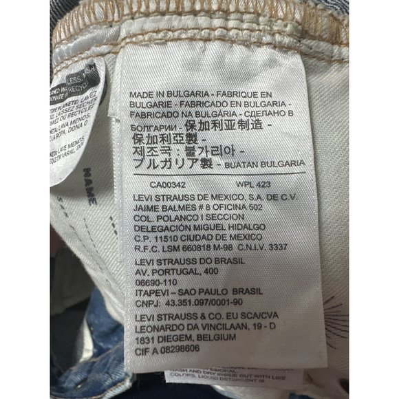 Vintage Levis Jeans Womens 27 High Waist Blue Denim Cropped Jane Button Fly - Picture 8 of 16